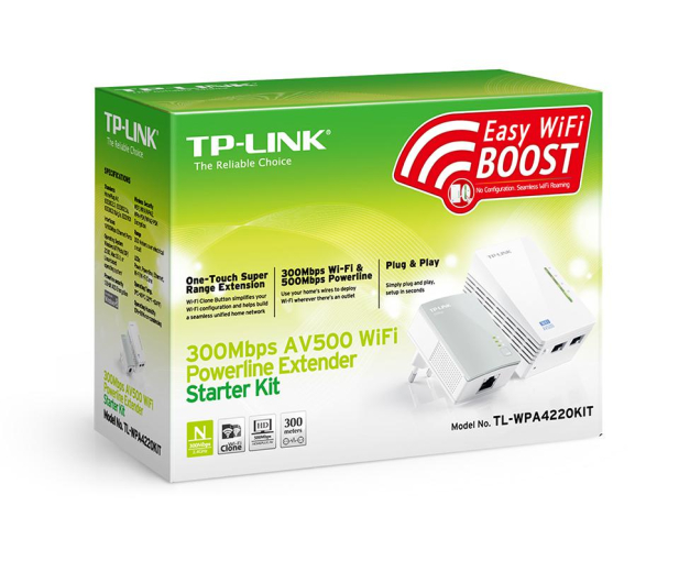 TP-Link TL-WPA4220 KIT PowerLine LAN+WiFi 500Mb/s (2 szt) - 180652 - zdjęcie 4